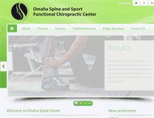 Tablet Screenshot of omahaspineandsport.com